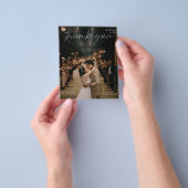 Budget Foto Modernes Chic Handwriting Danke Fly Flyer (Gruppe)