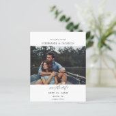 Budget Foto Modernes H Pano Save the Date (Stehend Vorderseite)