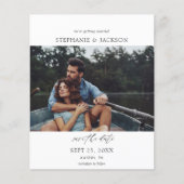 Budget Foto Modernes H Pano Save the Date (Vorderseite)