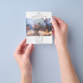 Budget Foto Modernes Monogramm Save the Date Flyer (Gruppe)