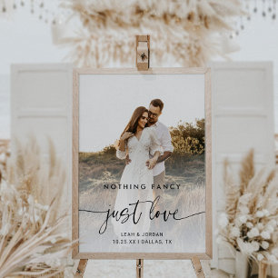 Budget Foto Nichts Extravagant nur Liebe Hochzeit Poster