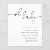 Budget Foto Oh Baby Dusche Flyer (Vorne)