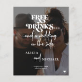 Budget Foto online UAWG lässige Hochzeitseinladung Flyer (Vorne)