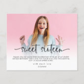 Budget Foto Overlay 16 . Geburtstag Vielen Dank (Vorderseite)