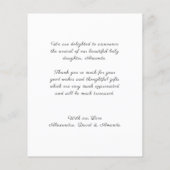 Budget Foto Overlay Begrüßungsankündigung Flyer (Hinten)