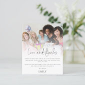 Budget Foto Overlay Brautparty Liebe Dank (Stehend Vorderseite)