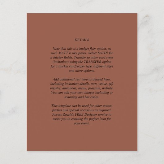 BUDGET Foto Overlay Flyer (Hinten)