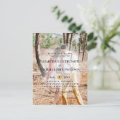 Budget Foto Overlay Hochzeitseinladungen Postkarte (Stehend Vorderseite)