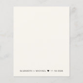 Budget Foto Overlay Hochzeitsempfang Einladung (Rückseite)