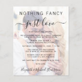 Budget Foto Overlay Hochzeitsempfang Einladung (Vorderseite)