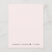 Budget Foto Overlay Hochzeitsempfang Einladung (Rückseite)