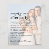 Budget Foto Overlay Hochzeitsempfang Einladung (Vorderseite)