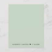 Budget Foto Overlay Hochzeitsempfang Einladung (Rückseite)