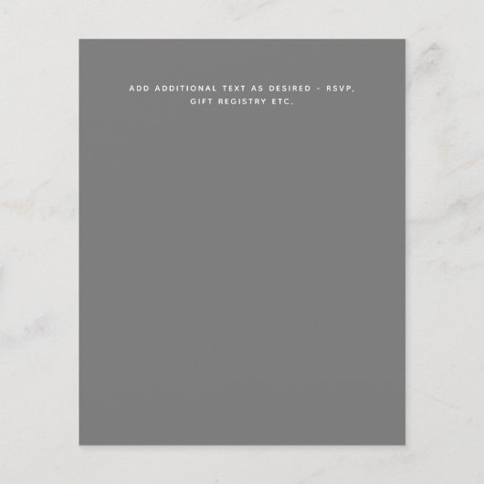 Budget Foto Overlay Moderne Einladungen für Hochze (Rückseite)