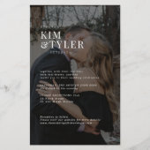 Budget Foto Overlay QR-Code Einladung zur Hochzeit Flyer (Vorne)