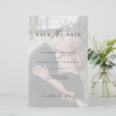 Budget Foto Overlay QR CODE Hochzeit speichern Sie (Stehend Vorderseite)