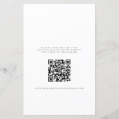 Budget Foto Overlay QR CODE Hochzeit speichern Sie (Rückseite)