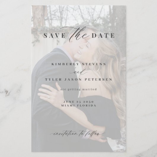 Budget Foto Overlay QR CODE Hochzeit speichern Sie (Vorderseite)