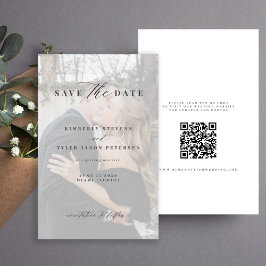 Budget Foto Overlay QR CODE Hochzeit speichern Sie