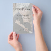 Budget Foto Overlay QR CODE Hochzeit speichern Sie Flyer (Handgriff)