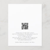 Budget Foto Overlay QR Code Hochzeitseinladung (Rückseite)