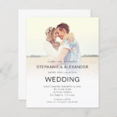 Budget Foto Overlay QR-Code Hochzeitsempfang (Vorne/Hinten)