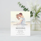 Budget Foto Overlay QR-Code Hochzeitsempfang (Stehend Vorderseite)