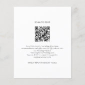 Budget Foto Overlay QR-Code Hochzeitsempfang (Rückseite)