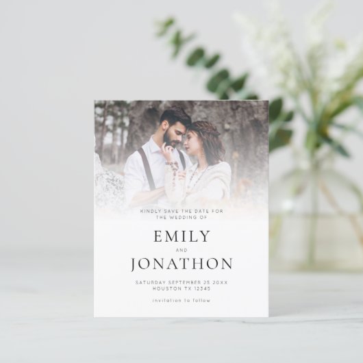 Budget Foto Overlay QR-Code Hochzeitssache speiche (Stehend Vorderseite)