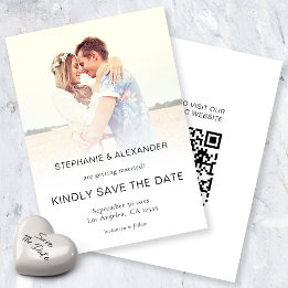 Budget Foto Overlay QR Hochzeit Speichern Sie das