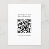 Budget Foto Overlay QR Hochzeit Speichern Sie das  (Rückseite)