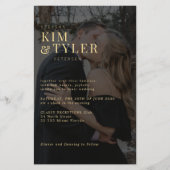 Budget Foto Overlay QR UAWG Hochzeit Einladung (Vorderseite)