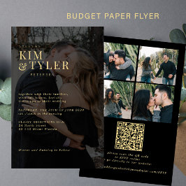 Budget Foto Overlay QR UAWG Hochzeit Einladung Flyer