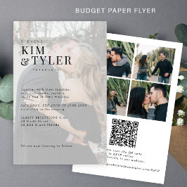 Budget Foto Overlay QR UAWG Hochzeit Einladung Flyer
