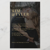 Budget Foto Overlay QR UAWG Hochzeit Einladung Flyer (Vorne)