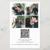 Budget Foto Overlay QR UAWG Hochzeit Einladung Flyer (Hinten)
