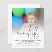 Budget Foto Overlay Script 90. Geburtstagseinladun (Vorne/Hinten)