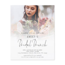 Budget Foto Overlay Script Bridal Brunch Einladung