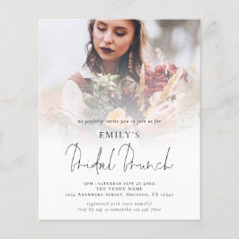 Budget Foto Overlay Script Bridal Brunch Einladung