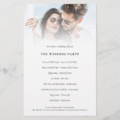 Budget Foto Overlay Script Hochzeitsprogramm (Rückseite)