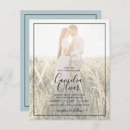 BUDGET Foto Overlay Sea Glass Sage Einladung