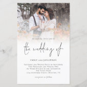 Budget Foto Overlay Skript Hochzeitseinladung (Vorderseite)