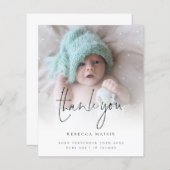 Budget Foto Overlay Vielen Dank für die Geburtserk (Vorne/Hinten)