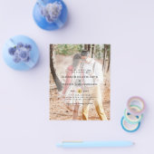 Budget FOTO OVERLAY Wedding Einladung Flyer (Einzeln)