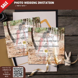 Budget FOTO OVERLAY Wedding Einladungen Moderne