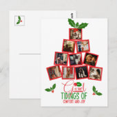 Budget Foto Personalisiert Weihnachten Postkarte (Vorne/Hinten)