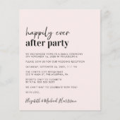 Budget Foto Pink Hochzeitsankündigung (Vorderseite)