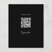 Budget Foto QR-Code alle in einer Hochzeitseinladu (Rückseite)