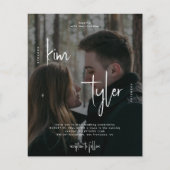 Budget Foto QR-Code alle in einer Hochzeitseinladu Flyer (Vorne)