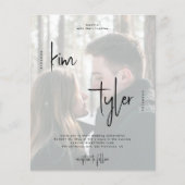 Budget Foto QR-Code alle in einer Hochzeitseinladu Flyer (Vorne)